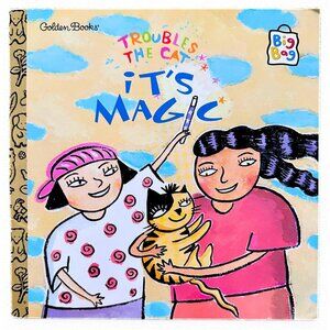 GOLDEN BOOKS - Look Book Troubles the Cat: It's Magic Softcover Ages 4+ EUC